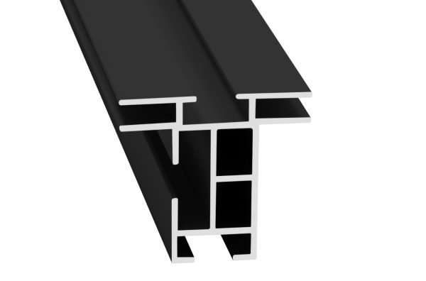 Kederrahmen KR44 mit Nut in Schwarz