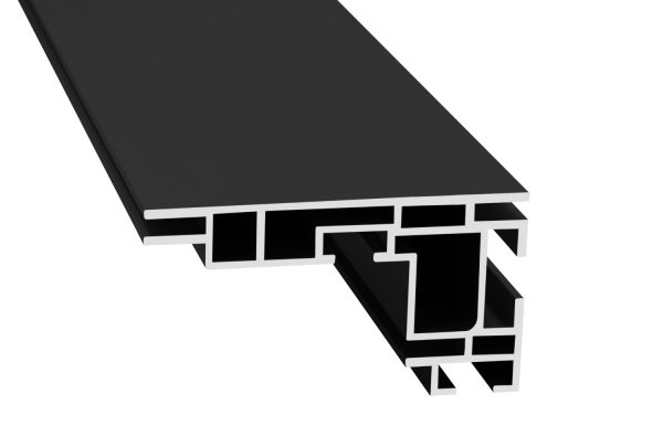 LED Kederrahmen KRL90 ohne Nut in Schwarz