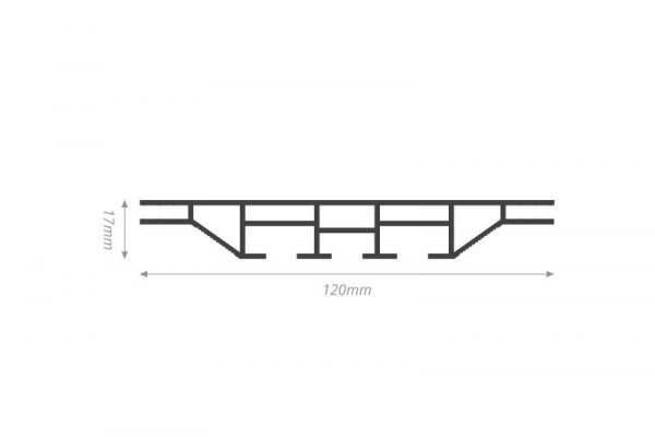 LED Kederrahmen KRL120 Abmessung